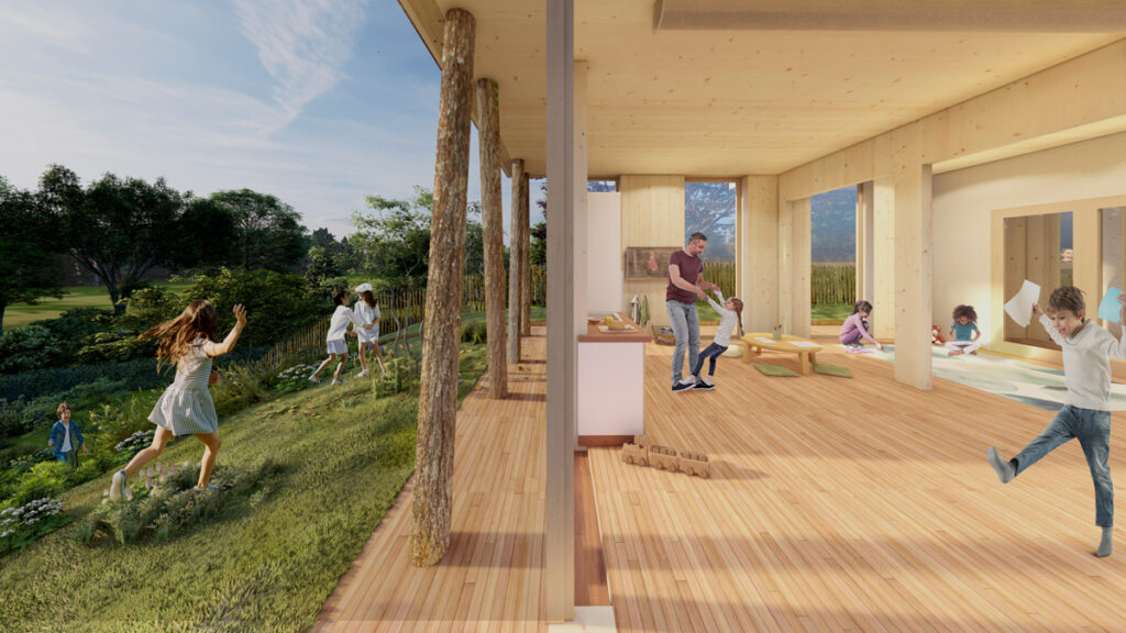 een "open" verbinding tussen de binnen- en buitensituatie